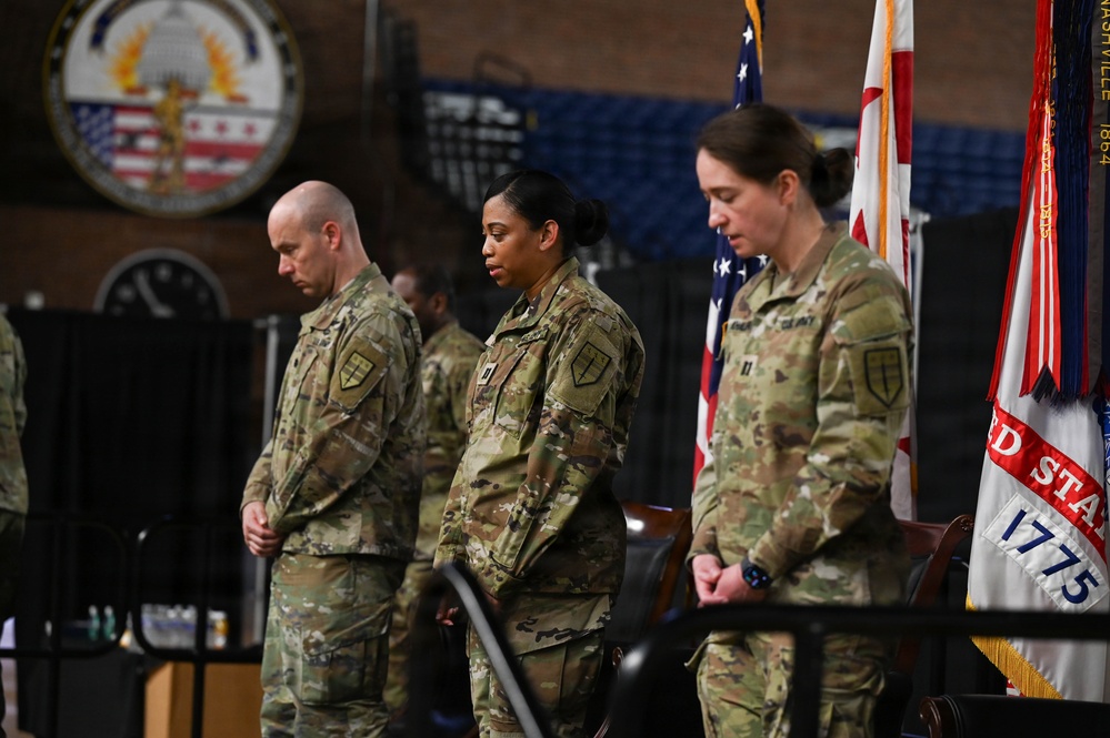 District of Columbia National Guard 1946th Finance Management Services Detachment holds change of command ceremony