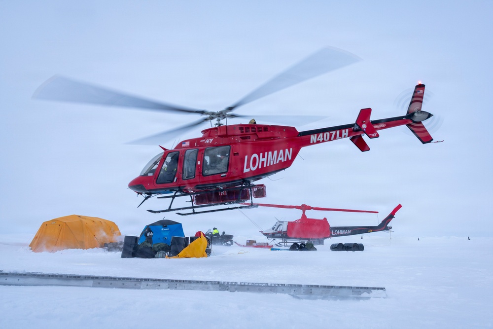 Helicopter at ICE CAMP 2026