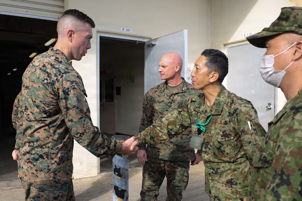 JGSDF Col. Aoyama visits MAG-36 Marines