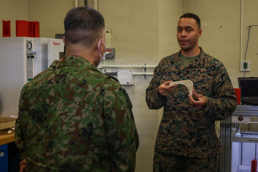 JGSDF Col. Aoyama visits MAG-36 Marines