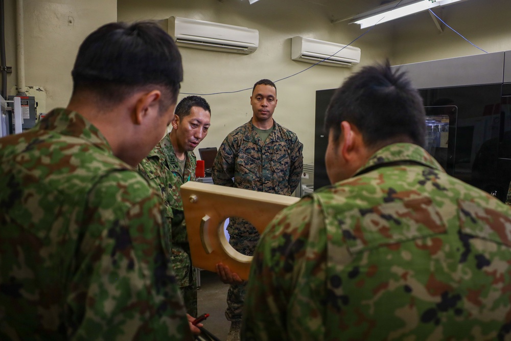 JGSDF Col. Aoyama visits MAG-36 Marines