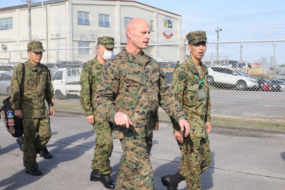JGSDF Col. Aoyama visits MAG-36 Marines