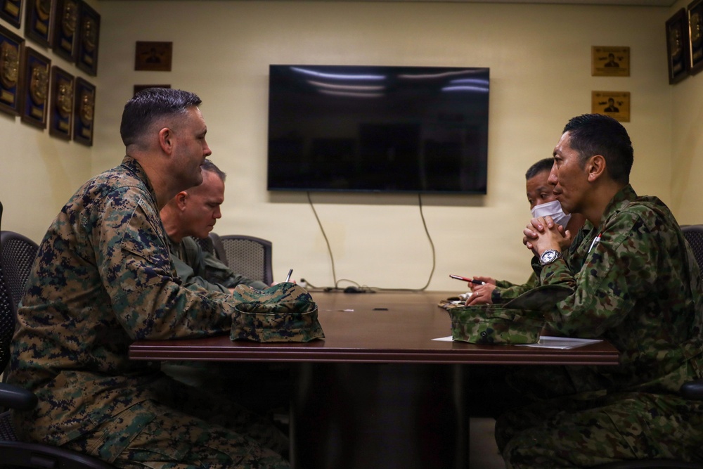 JGSDF Col. Aoyama visits MAG-36 Marines