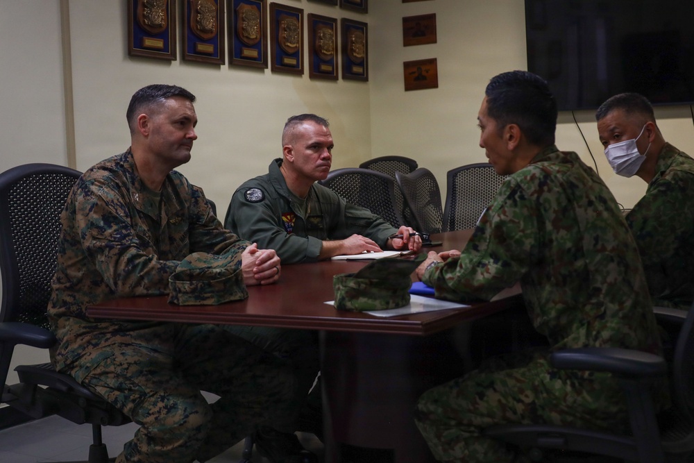 JGSDF Col. Aoyama visits MAG-36 Marines