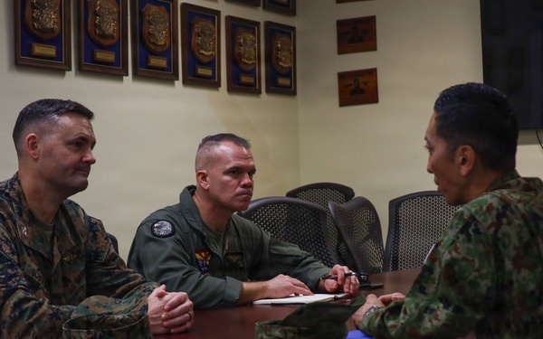 JGSDF Col. Aoyama visits MAG-36 Marines