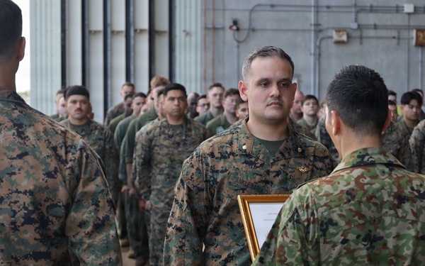JGSDF Col. Aoyama visits MAG-36 Marines