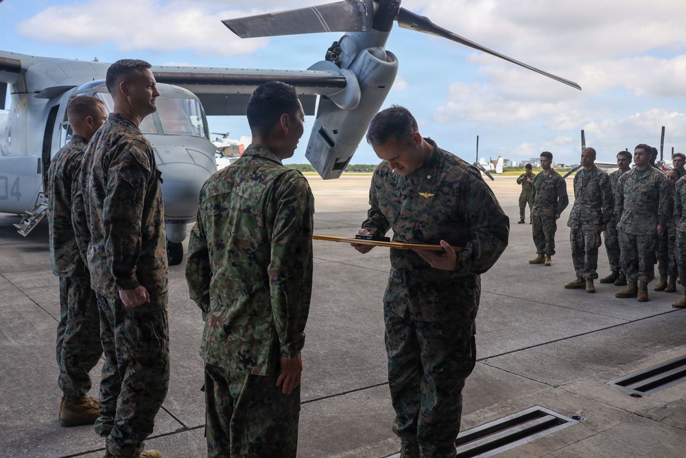 JGSDF Col. Aoyama visits MAG-36 Marines