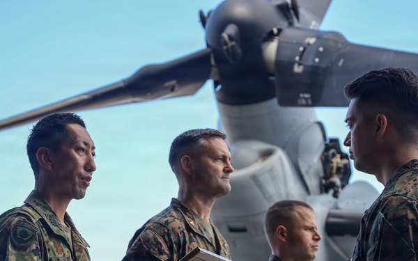 JGSDF Col. Aoyama visits MAG-36 Marines