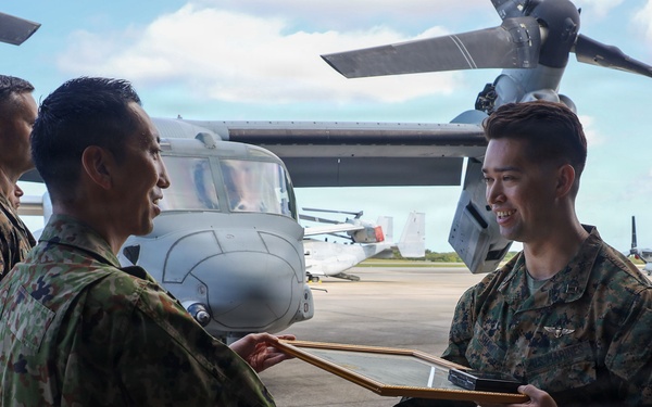 JGSDF Col. Aoyama visits MAG-36 Marines