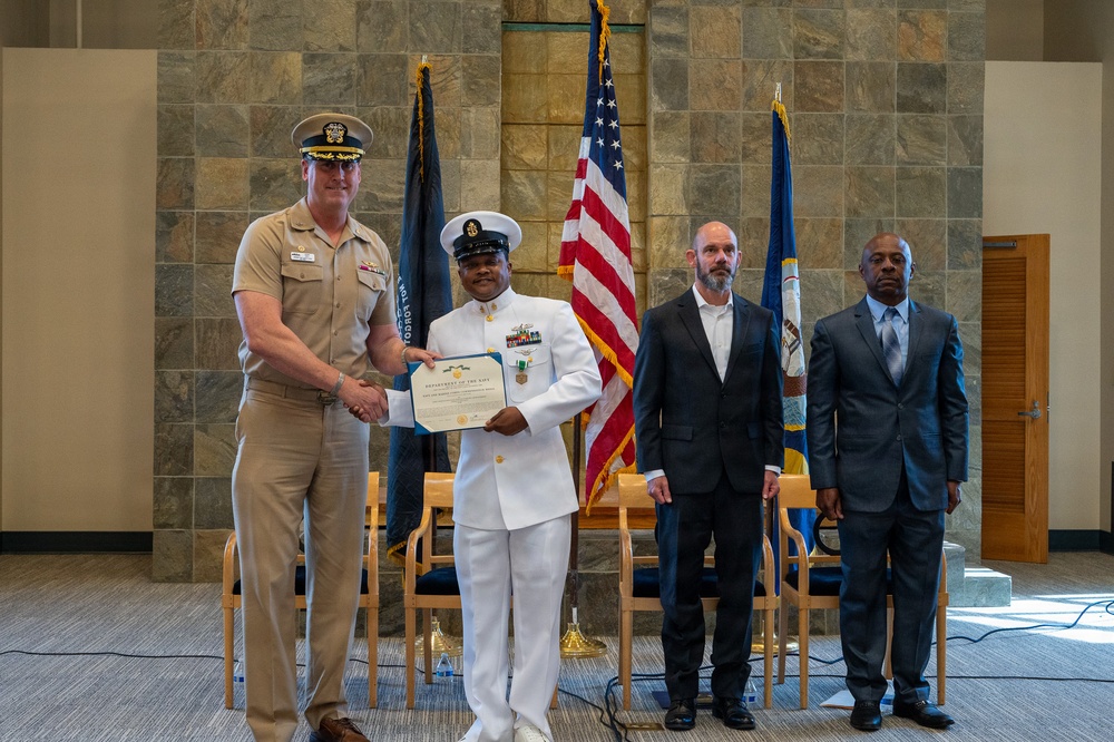Logistics Specialist Chief Petty Officer Arthur Simpson retires from the United States Navy