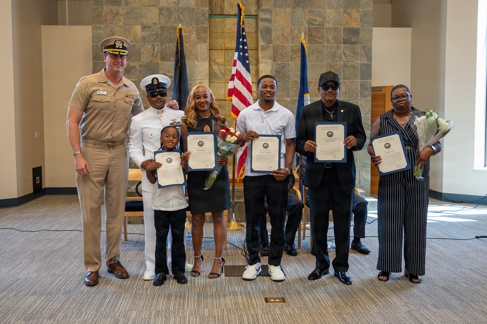 Logistics Specialist Chief Petty Officer Arthur Simpson retires from the United States Navy