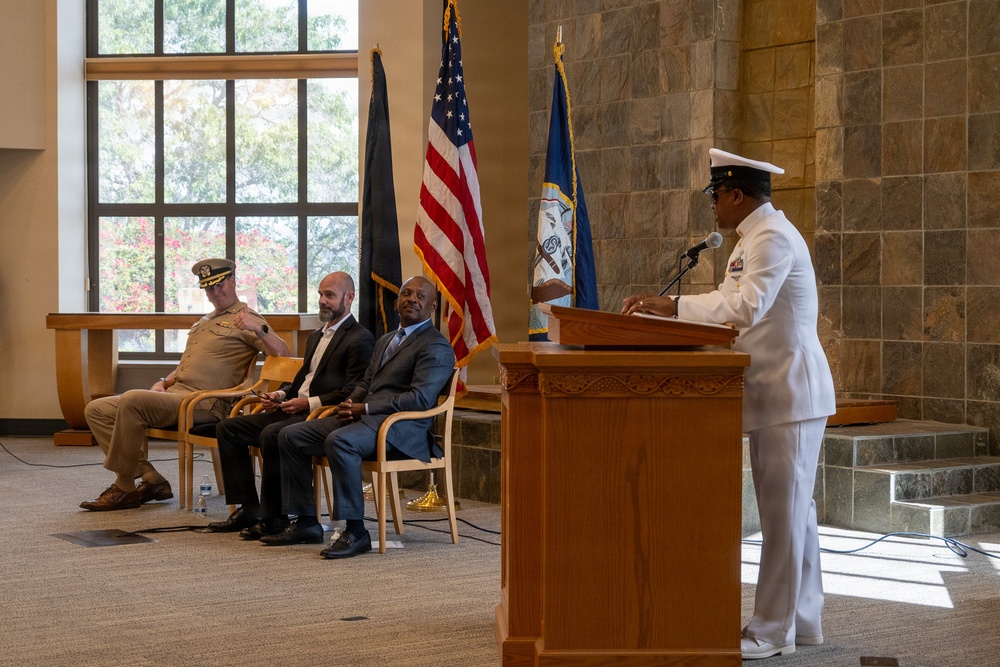 Logistics Specialist Chief Petty Officer Arthur Simpson retires from the United States Navy
