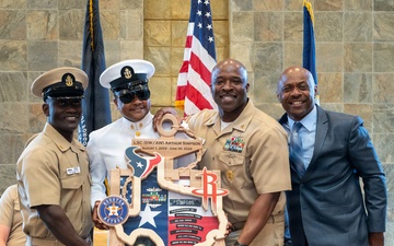 Logistics Specialist Chief Petty Officer Arthur Simpson retires from the United States Navy