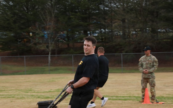 Georgia State Defense Force Soldier Competes in Army Fitness Test During 2026 Georgia National Guard Best Warrior Competition