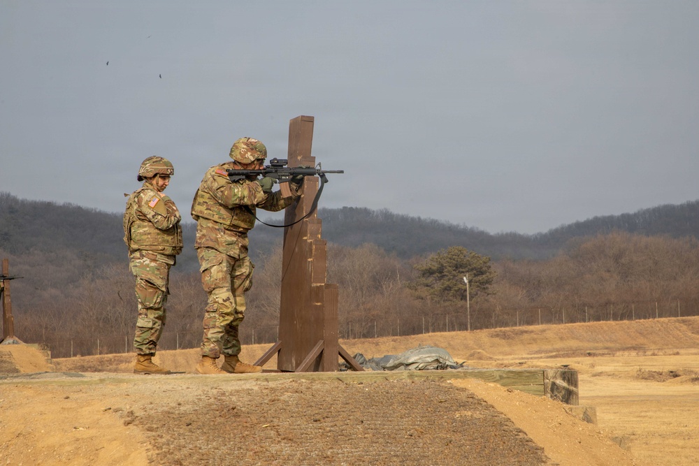1st Signal Brigade conducts M4 Range Training at Camp Humphreys