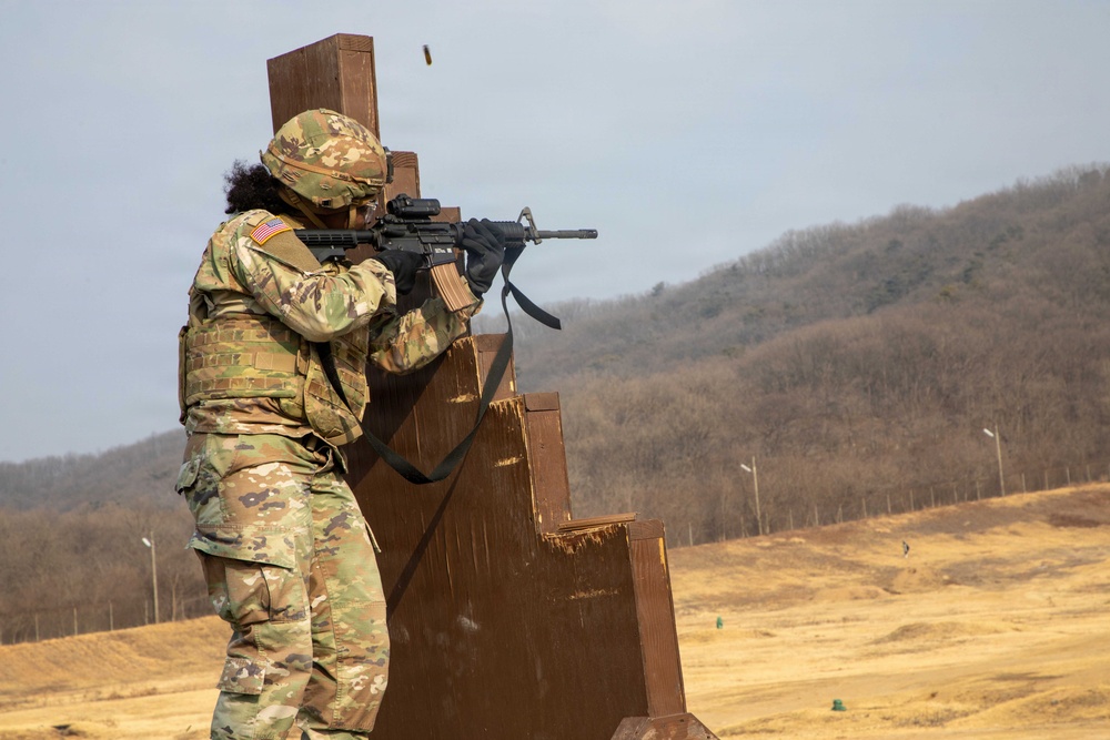 1st Signal Brigade conducts M4 Range Training at Camp Humphreys
