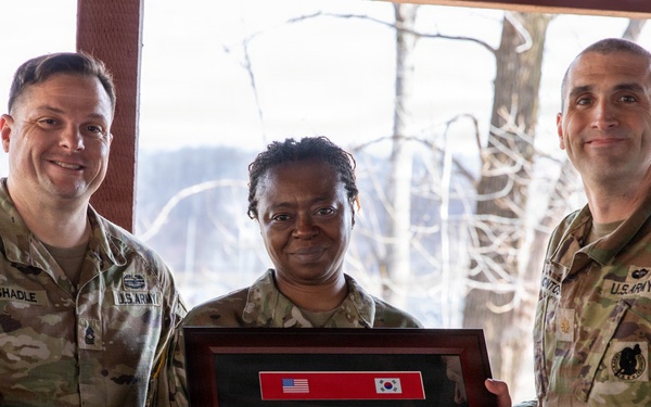 The U.S. Army Materiel Support Command – Korea Command Team had the privilege of presenting awards to some of our finest Soldiers as we bid them farewell on Mar. 5.