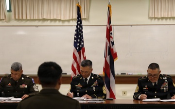 HIARNG BWC 2026 Competitors Present and Write for the Final Events