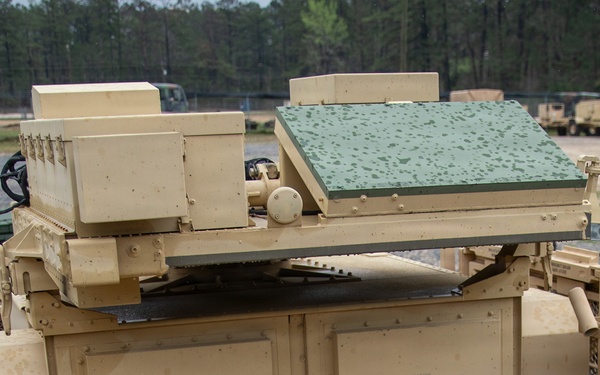 3-265th Air Defense Artillery Regiment Stages Equipment to Prepare for JRTC