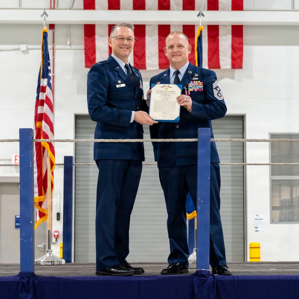 Change of Command for 101st Air Refueling Wing Command Chief