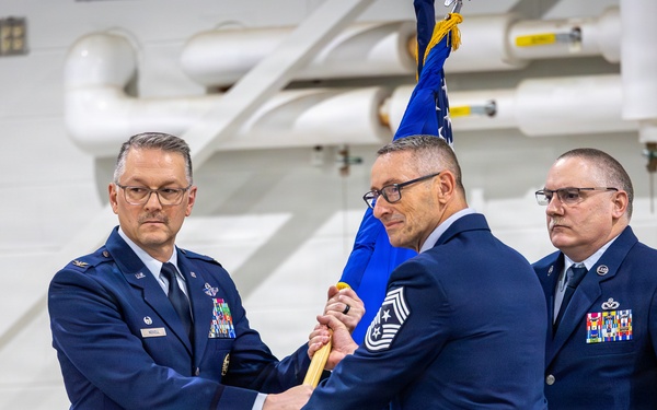 Change of Command for 101st Air Refueling Wing Command Chief