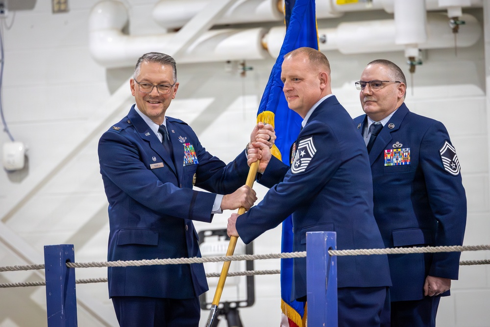 Change of Command for 101st Air Refueling Wing Command Chief