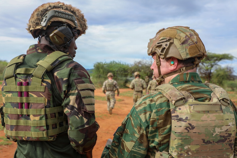 SETAF-AF, 51st Troop Command leaders conduct training site survey with KDF during Justified Accord 2026