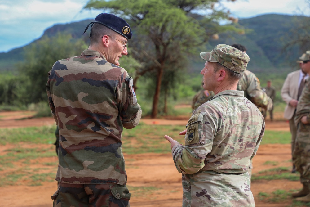 SETAF-AF, 51st Troop Command leaders conduct training site survey with KDF during Justified Accord 2026
