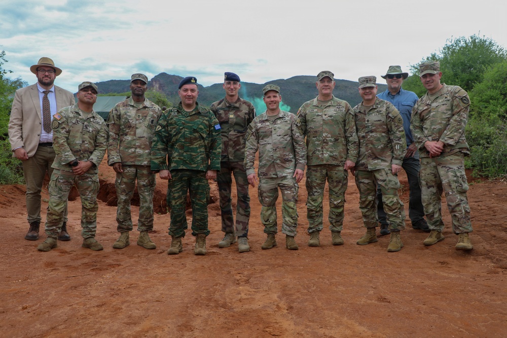 SETAF-AF, 51st Troop Command leaders conduct training site survey with KDF during Justified Accord 2026