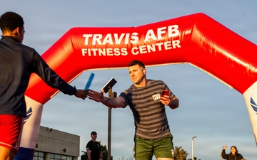 Travis Airmen compete in 100K relay race