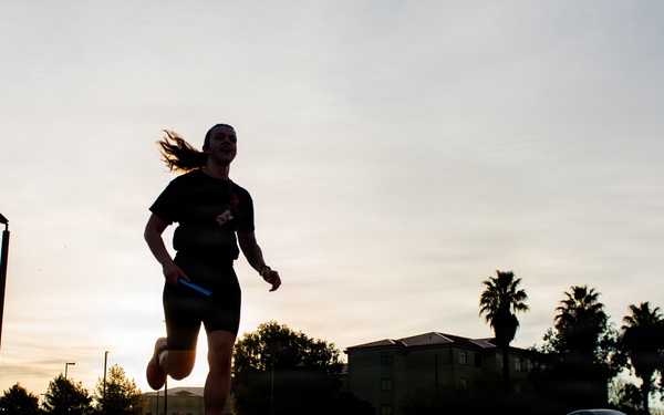 Travis Airmen compete in 100K relay race
