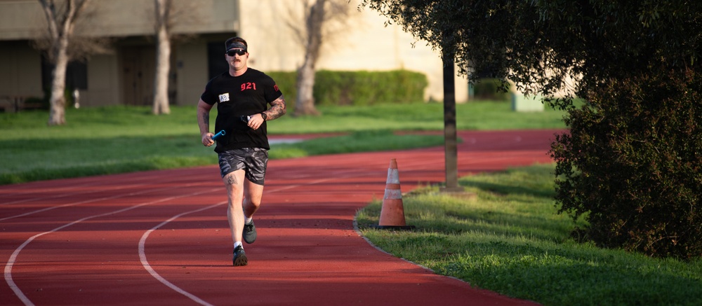 Travis Airmen compete in 100K relay race