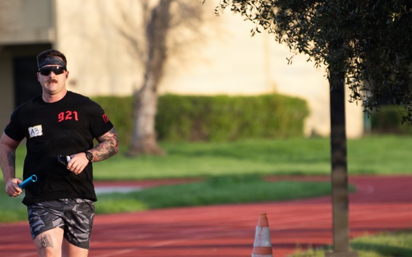 Travis Airmen compete in 100K relay race