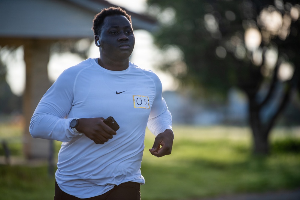 Travis Airmen compete in 100K relay race