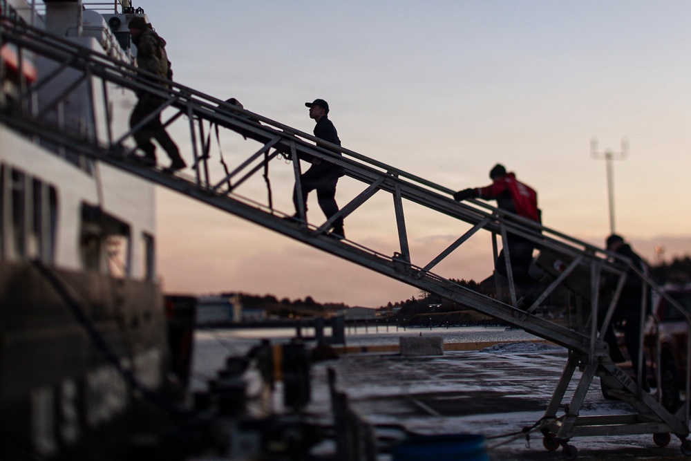 OPMED product developers, Joint Force medical experimentation team join USCGC Fir crew for shipboard medical experimentation during ARCTIC EDGE 2026