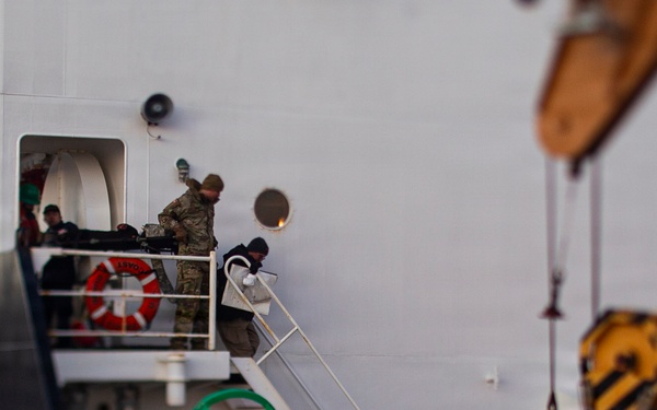 OPMED product developers, Joint Force medical experimentation team join USCGC Fir crew for shipboard medical experimentation during ARCTIC EDGE 2026
