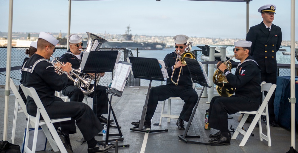 USS Manchester (LCS-14) Change of Command Ceremony