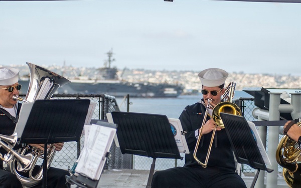 USS Manchester (LCS-14) Change of Command Ceremony