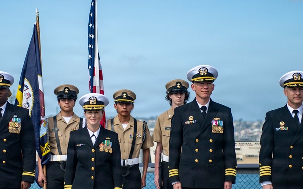 USS Manchester (LCS-14) Change of Command Ceremony