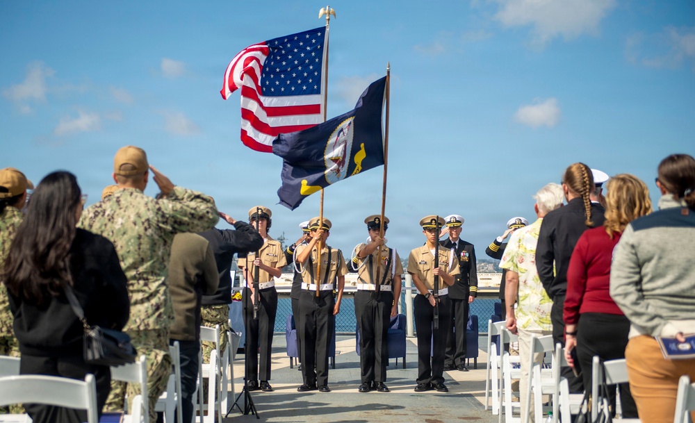 USS Manchester (LCS-14) Change of Command Ceremony