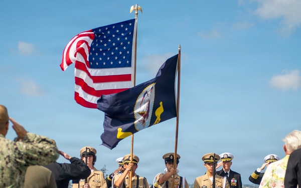 USS Manchester (LCS-14) Change of Command Ceremony