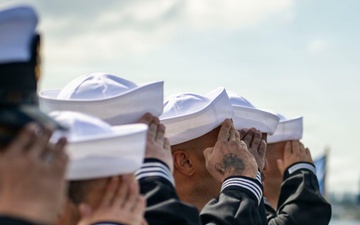 USS Manchester (LCS-14) Change of Command Ceremony