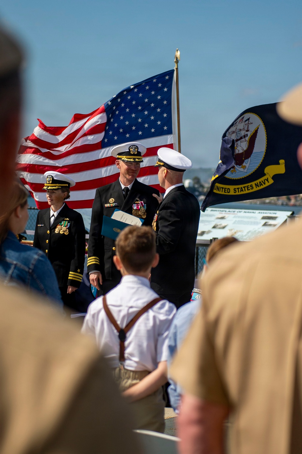 USS Manchester (LCS-14) Change of Command Ceremony