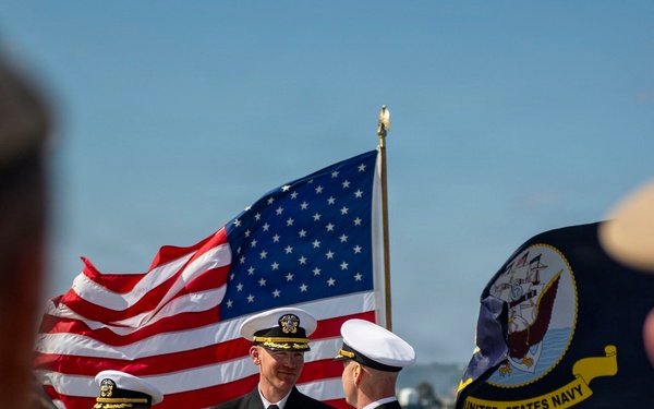 USS Manchester (LCS-14) Change of Command Ceremony