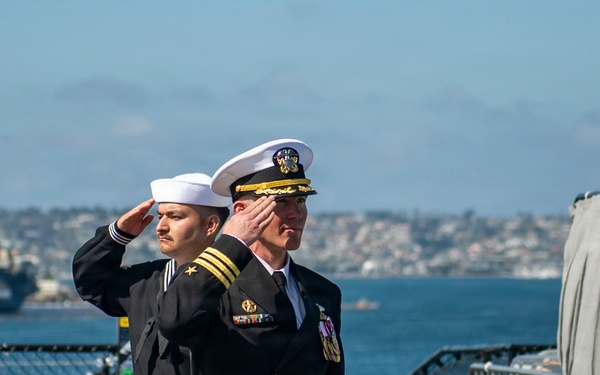 USS Manchester (LCS-14) Change of Command Ceremony