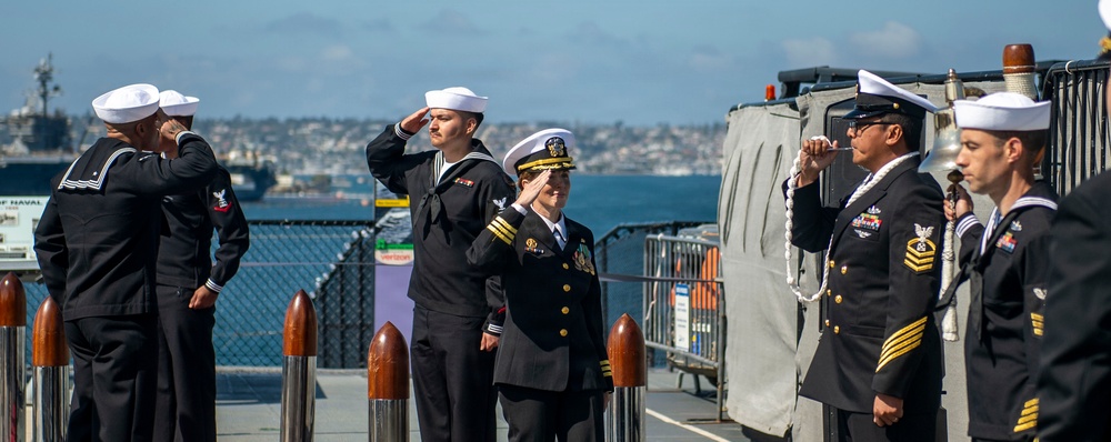 USS Manchester (LCS-14) Change of Command Ceremony