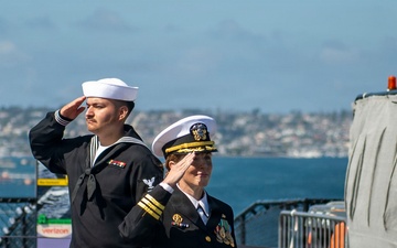 USS Manchester (LCS-14) Change of Command Ceremony