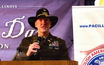 Illinois National Guard 33rd IBCT Commander and Cavalry Officer Highlights Polish-American Military Bonds on Pulaski Day