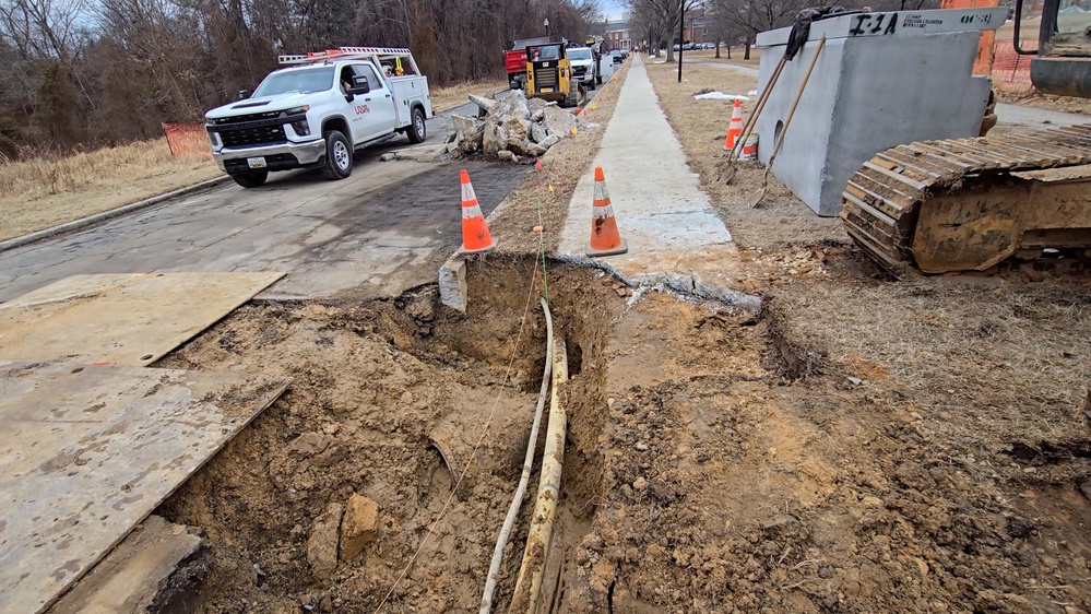 Sinkhole Repairs Underway Near Fishing Pier at Lake Burba