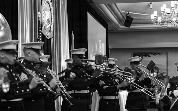Marine Corps San Diego Band perform for Patriots at Pebble